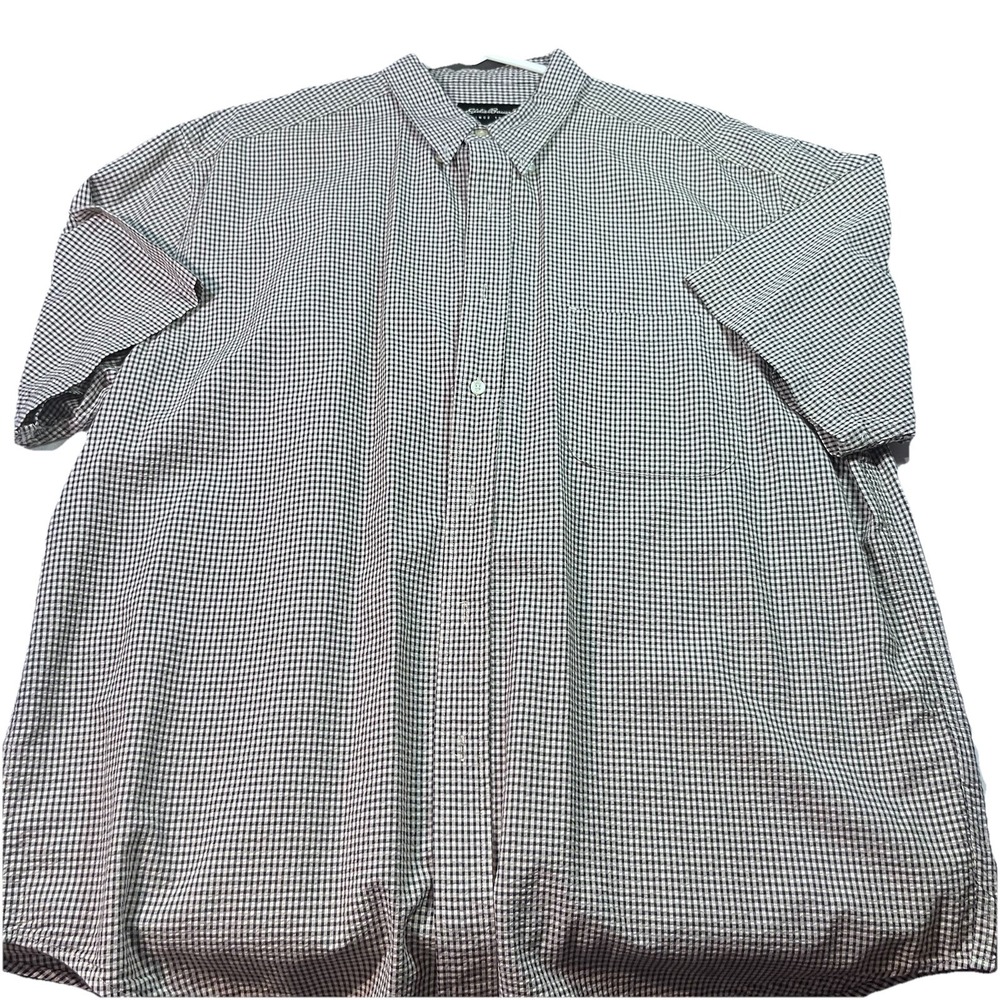 Vintage Eddie Bauer Men's Short Sleeve Button-Down Size XL‎